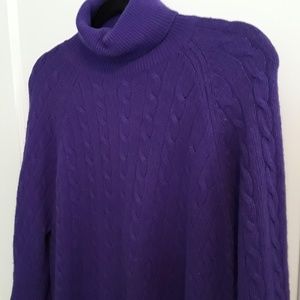 Lauren Ralph Lauren Cable Knit Turtleneck Sweater